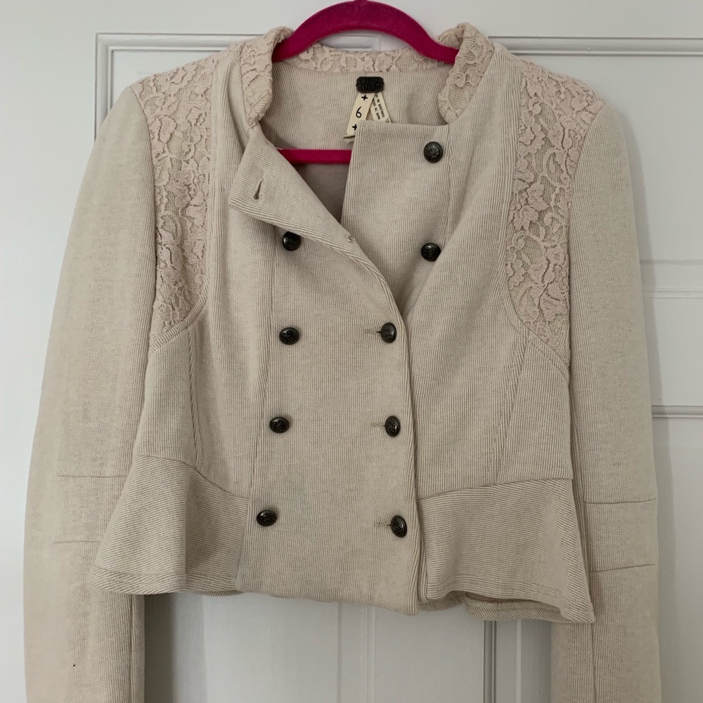 Free people button up military style jacket